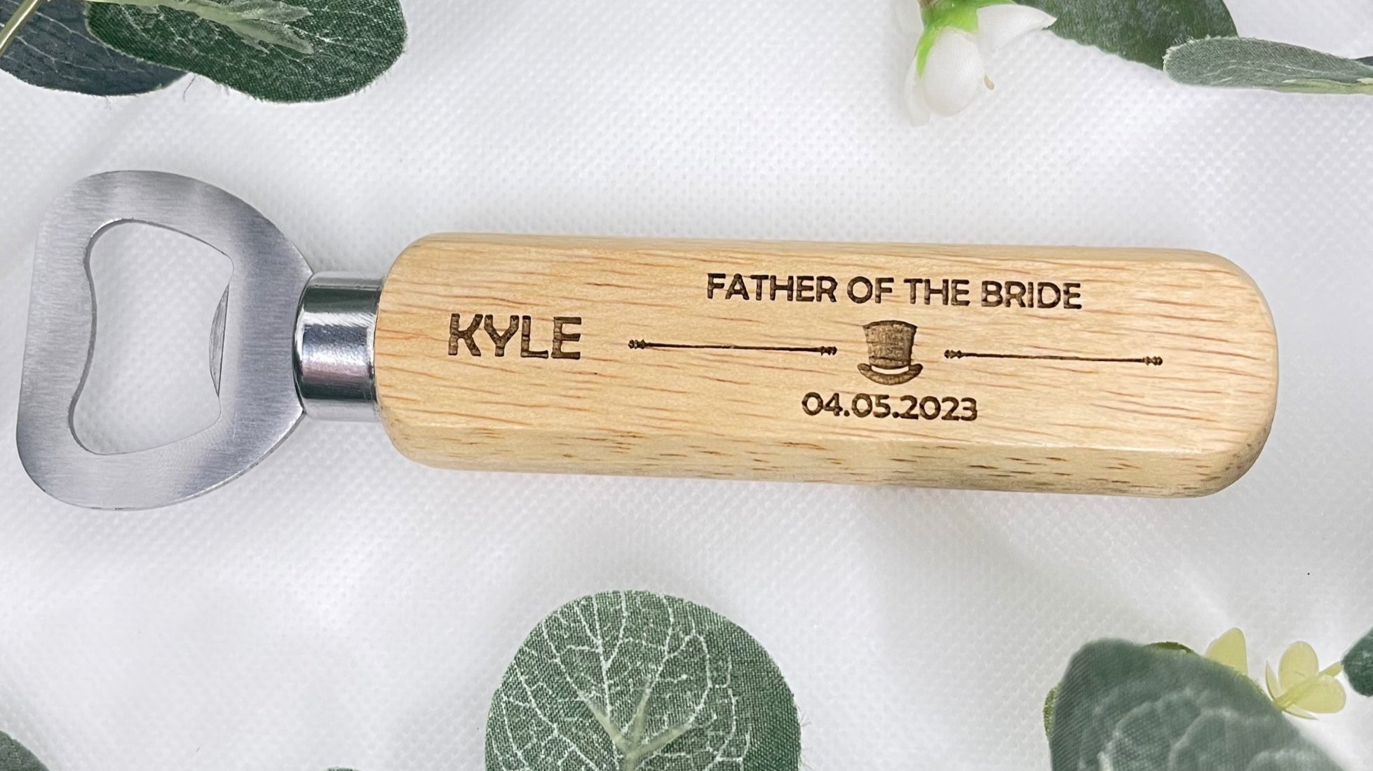 Best personalised gifts for him From wallet insert cards to engraved bottle openers, tea and biscuit boards, and bespoke chopping/serving boards.