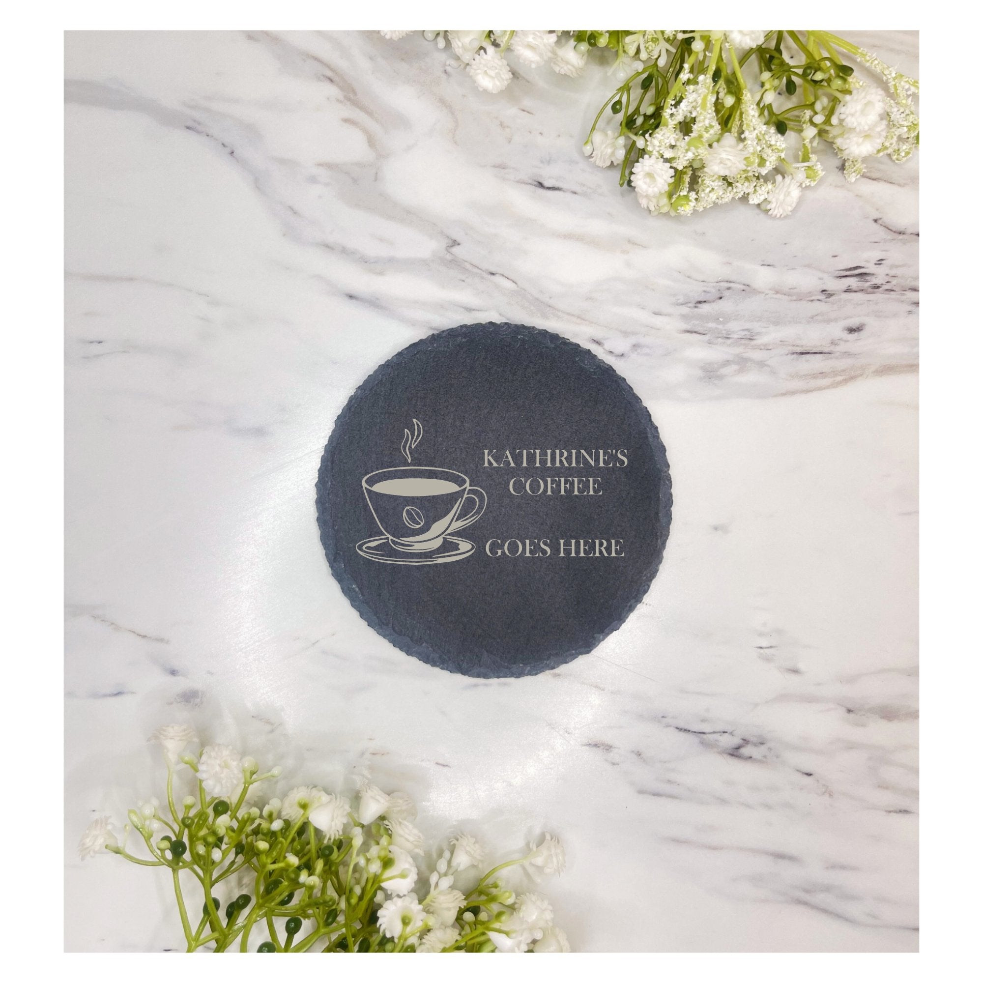 Personalised Coasters Collection: Explore a variety of custom coasters at Rowland Designs. From slate to wood, find the perfect unique and thoughtful gift for any occasion.