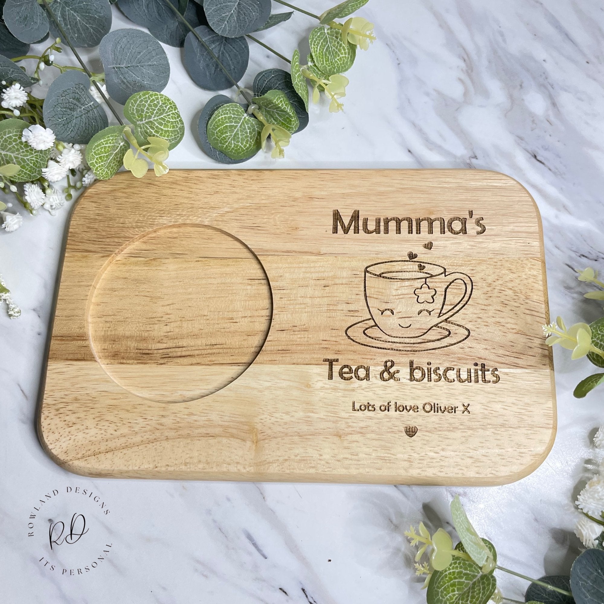 Personalised gifts for her, tea and biscuit boards & much more 