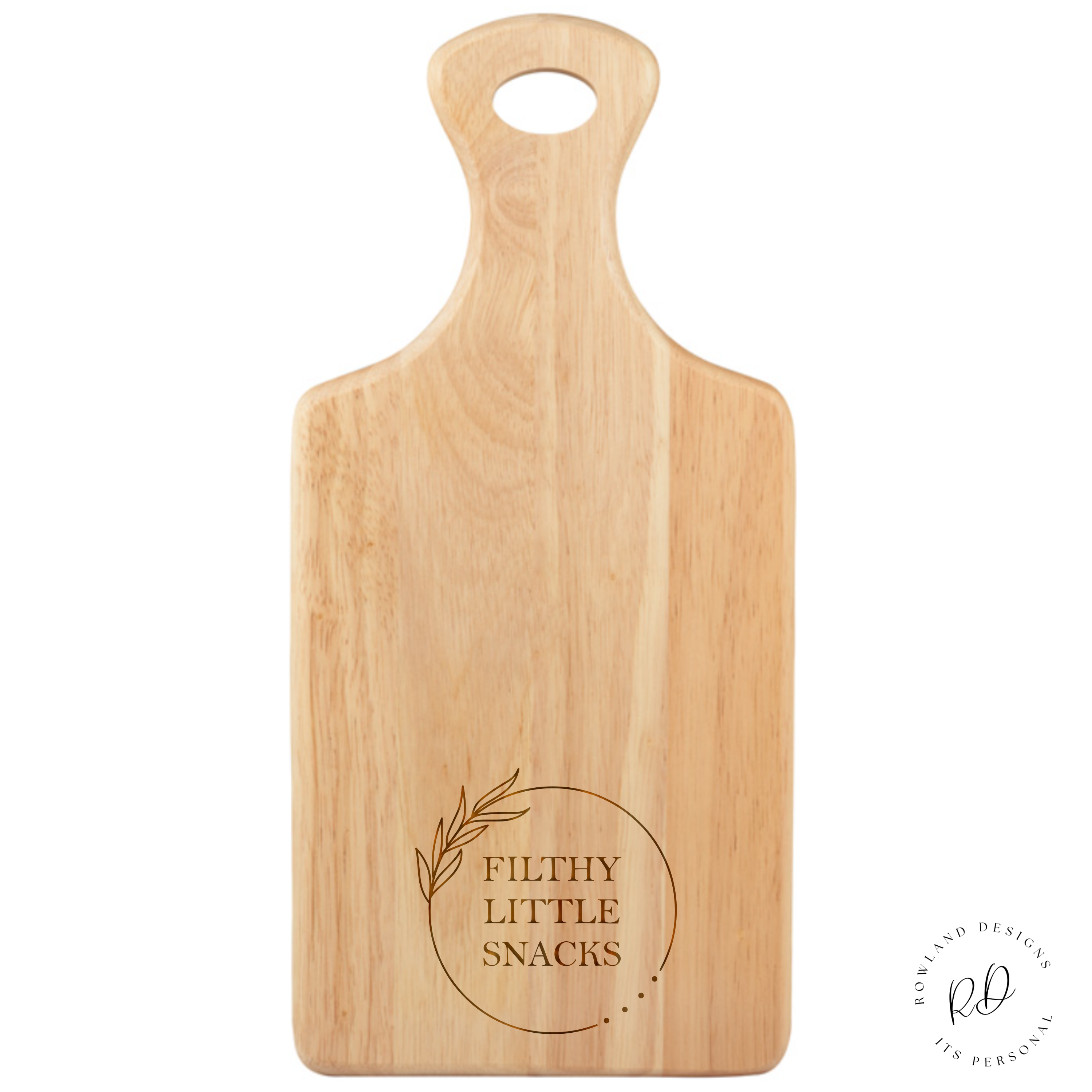 Customizable Personalised Serving Board with Leaf Design