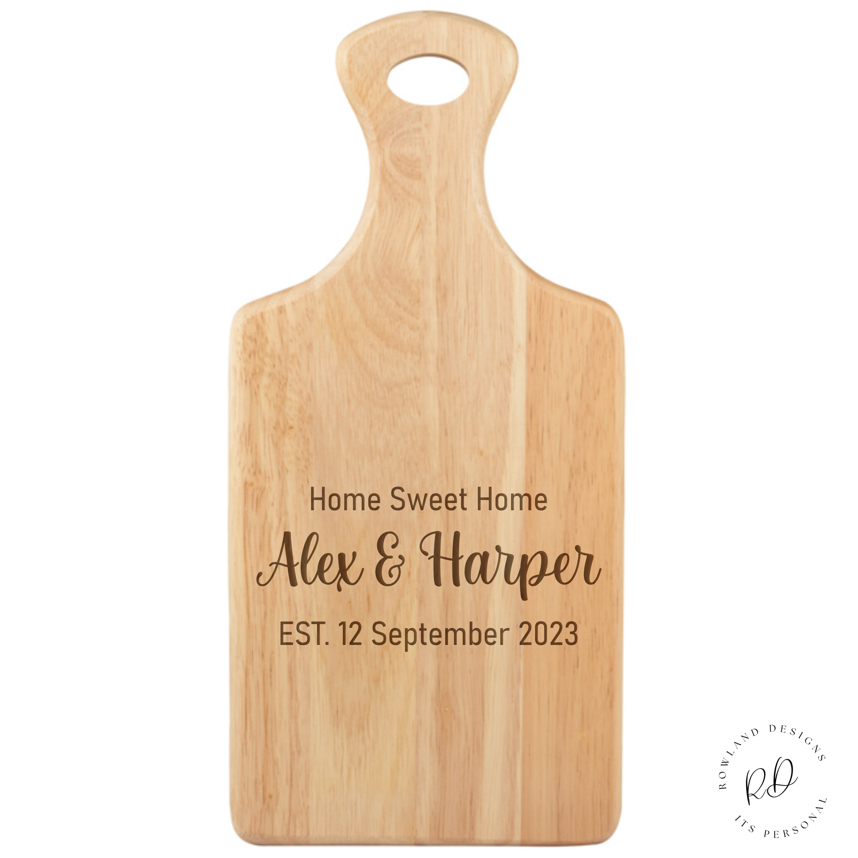 Custom Serving Board with Heart Engraving