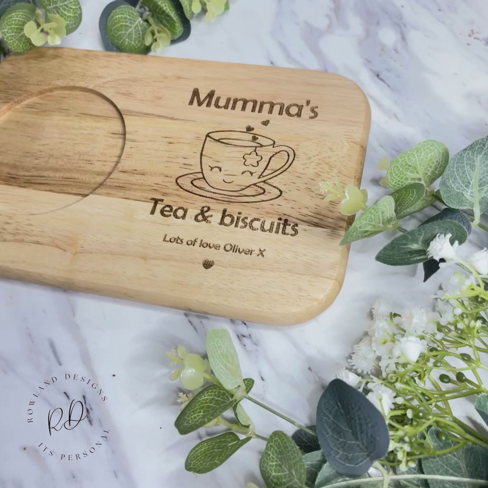 mumma's tea & biscuits board