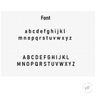 This is the font, its a easy to read standard font. 