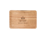 Unleash your culinary creativity with our Personalised Chopping Board featuring a Queen Crown Design (300x200mm). Engrave two lines of text (20 characters each) on this premium wood board, combining practicality with a touch of personal flair.