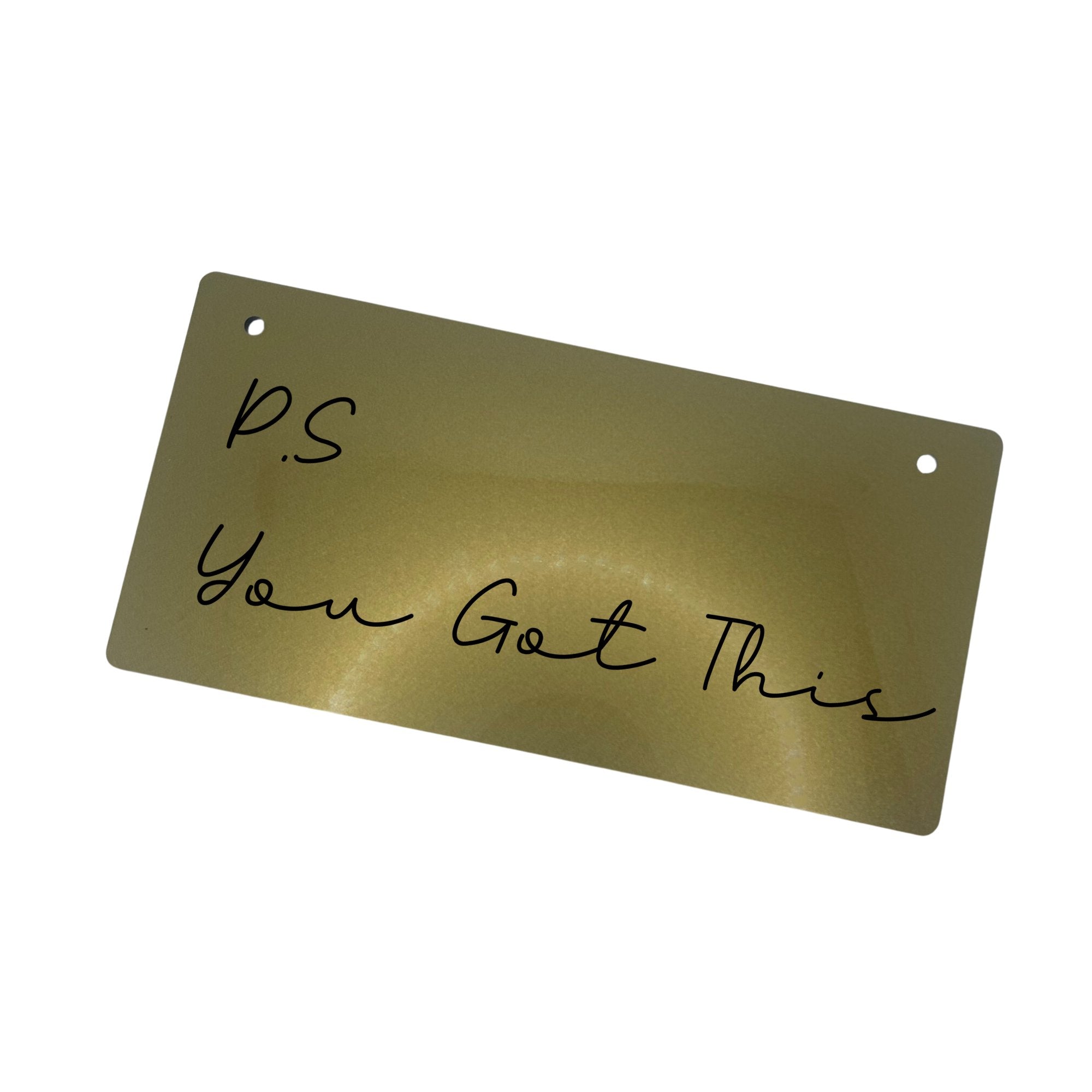 Image featuring the sign in both elegant silver and luxurious gold color options.
