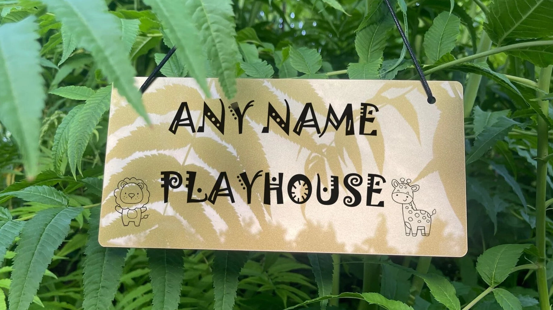 Personalised Laser Engraved Playhouse Sign