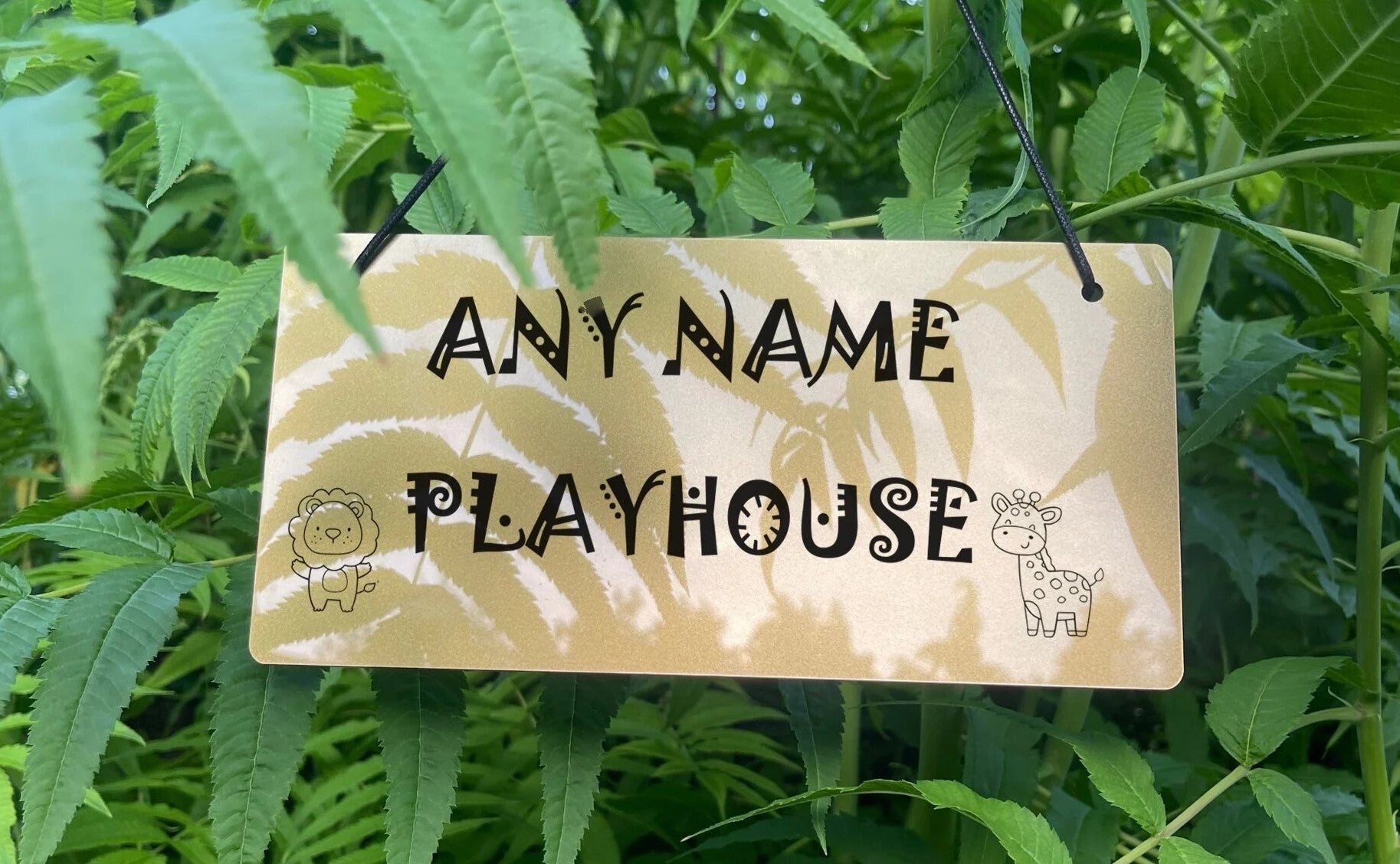 Personalised Laser Engraved Playhouse Sign