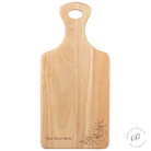 Personalised Daffodil Engraved Serving Board made from premium wood, perfect for gifts and special occasions.