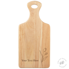 Personalised Tulip Engraved Serving Board with a tulip design on premium wood, perfect for gifting on special occasions like birthdays,  and housewarmings.