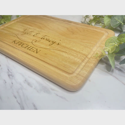 Personalised Wooden Chopping Board- Heart