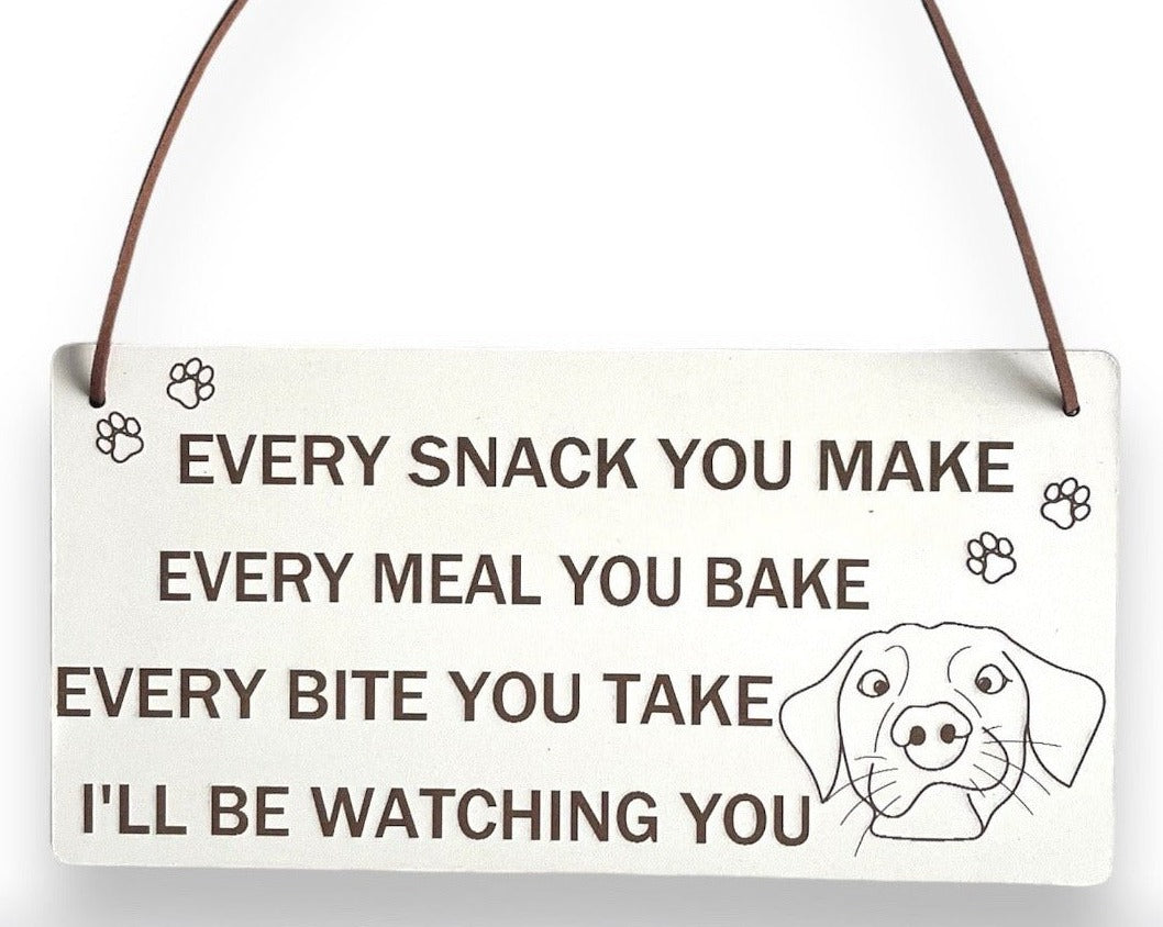 Humorous Dog Lover's Gift Plaque A witty and enduring home decor piece, perfect for gifting to dog enthusiasts on birthdays or as a Christmas delight.
