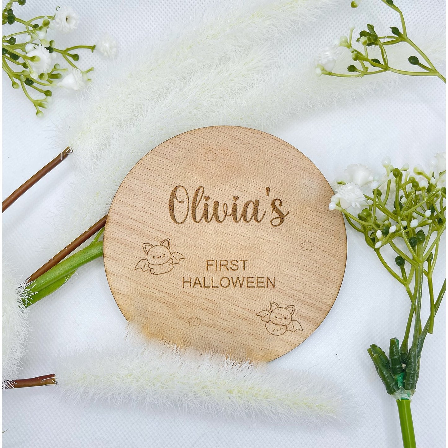 Personalised Baby's First Halloween Plaque