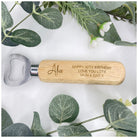 The Personalised Classic Bottle Opener, measuring approximately 14cm in length and 4cm in width, featuring customizable engravings for a personal touch.