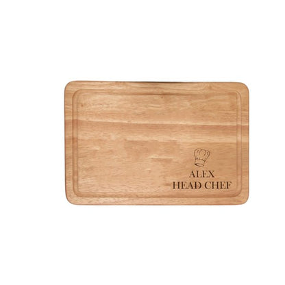 Personalised Chopping Board-  Chef Hat