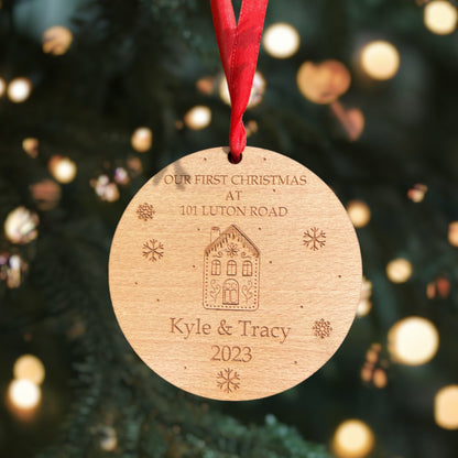 Personalised First Home Christmas Ornament